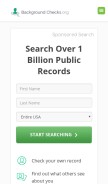 How backgroundchecks.org looks like on a mobile device such as an iPhone.