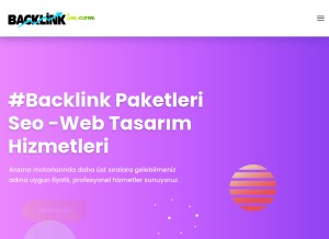 How backlinkim.com looks like on a tablet such as an iPad.