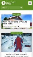 How backyardboss.net looks like on a mobile device such as an iPhone.