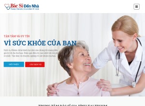 How bacsidennha.com looks like on a tablet such as an iPad.