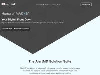 Desktop screenshot for alertmd.com