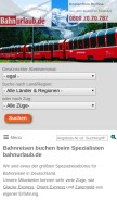 How bahnurlaub.de looks like on a mobile device such as an iPhone.