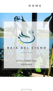How baiadelcigno.it looks like on a mobile device such as an iPhone.