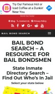 How bailbondsearch.com looks like on a mobile device such as an iPhone.