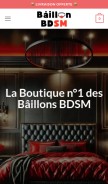 How baillon-bdsm.com looks like on a mobile device such as an iPhone.