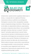 How bajecznefototapety.pl looks like on a mobile device such as an iPhone.