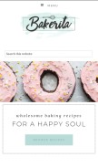 How bakerita.com looks like on a mobile device such as an iPhone.