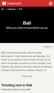How bali-indonesia.com looks like on a mobile device such as an iPhone.