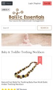 How balticessentials.com looks like on a mobile device such as an iPhone.