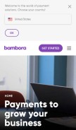 How bambora.com looks like on a mobile device such as an iPhone.