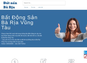 How bandatnenbaria.vn looks like on a tablet such as an iPad.