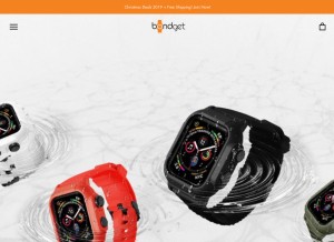 How bandget.com looks like on a tablet such as an iPad.