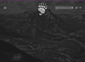 How banfflakelouise.com looks like on a tablet such as an iPad.