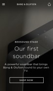 How bang-olufsen.com looks like on a mobile device such as an iPhone.