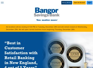 How bangor.com looks like on a tablet such as an iPad.