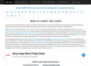 How bank-code.net looks like on a tablet such as an iPad.