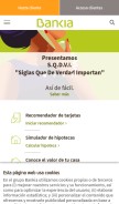 How bankia.es looks like on a mobile device such as an iPhone.