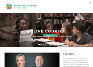 How bankimooncentre.org looks like on a tablet such as an iPad.