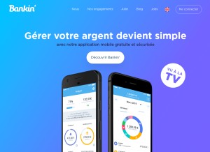 How bankin.com looks like on a tablet such as an iPad.