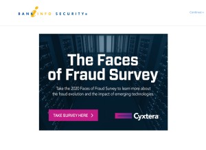 How bankinfosecurity.com looks like on a tablet such as an iPad.