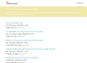 How banmua24h.com looks like on a tablet such as an iPad.