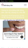 How banmuabatdongsan.com looks like on a mobile device such as an iPhone.