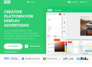 How bannernow.com looks like on a tablet such as an iPad.
