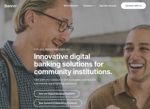 How banno.com looks like on a tablet such as an iPad.