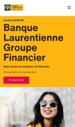 How banquelaurentienne.ca looks like on a mobile device such as an iPhone.