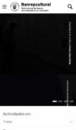 How banrepcultural.org looks like on a mobile device such as an iPhone.