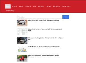 How baogiadinhso.com looks like on a tablet such as an iPad.