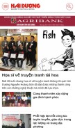 How baohaiduong.vn looks like on a mobile device such as an iPhone.