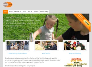 How barca-leeds.org looks like on a tablet such as an iPad.