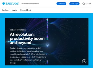 How barcap.com looks like on a tablet such as an iPad.