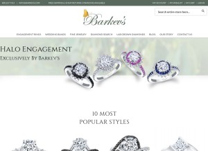 How barkevs.com looks like on a tablet such as an iPad.