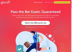 How barprephero.com looks like on a tablet such as an iPad.