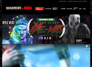 How basementofthedead.com looks like on a tablet such as an iPad.