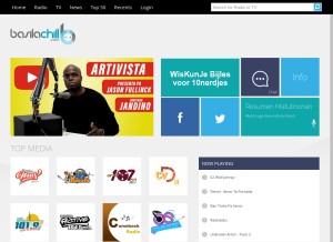 How basilachill.com looks like on a tablet such as an iPad.