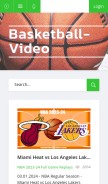 How basketball-video.com looks like on a mobile device such as an iPhone.