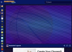 How basketballlegends.pro looks like on a tablet such as an iPad.