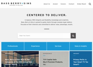 How bassberry.com looks like on a tablet such as an iPad.