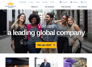 How bat.com looks like on a tablet such as an iPad.