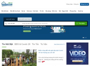 How batdongsan.com.vn looks like on a tablet such as an iPad.