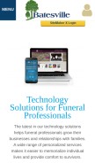 How batesvilletechnology.com looks like on a mobile device such as an iPhone.
