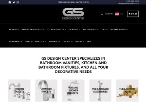 How bathfixturesdirect.com looks like on a tablet such as an iPad.