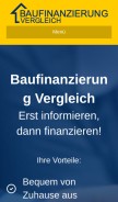 How baufinanzierung-vergleich.info looks like on a mobile device such as an iPhone.
