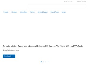 How baumer.com looks like on a tablet such as an iPad.