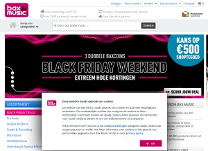 How bax-shop.nl looks like on a tablet such as an iPad.