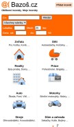 How bazos.cz looks like on a mobile device such as an iPhone.