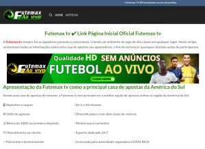 How bb-live.net looks like on a tablet such as an iPad.